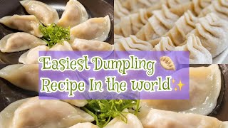 How to make Chinese dumpling Easiest dumplings recipe in the world living life 2024 bts fyp [upl. by Anelyak164]