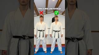 How to wear your karate uniform… [upl. by Amsirac]