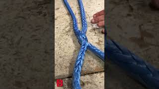 Splicing a Soft Eye into HYPERXII 12strand High Modulus Polyethylene HMPE Synthetic Rope [upl. by Zahc249]