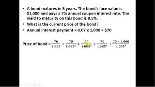 How to Calculate the Current Price of a Bond [upl. by Veneaux]