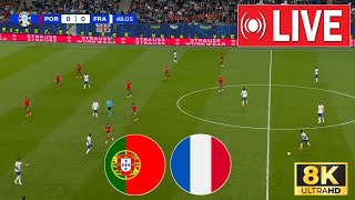 🔴 LIVE Portugal vs France  UEFA EURO 2024  SEMIFINAL  Full Live Now [upl. by Hserus]