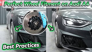 Best Practices for Perfect Wheel Fitment on Audi A4  BONOSS Audi Accessories [upl. by Llennahc]