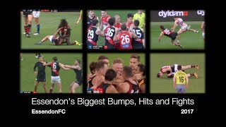 Essendons Biggest Bumps Hits and Fights [upl. by Weissman]