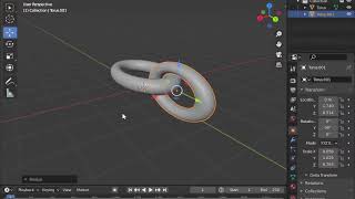 How to make Golden Chain model  3d modeling in blender [upl. by Nyl]