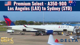 Delta Airlines  A350900  Premium Select  Los Angeles LAX to Sydney SYD  Trip Report [upl. by Kristo]