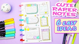 How make CUTE PAPER NOTES for your NOTEBOOK or BULLET JOURNAL  Frame Ideas  aPasos Crafts DIY [upl. by Anilehcim]