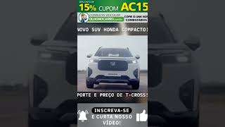 Novo Honda WRV no Brasil em 2025 porte de TCross [upl. by Keare]