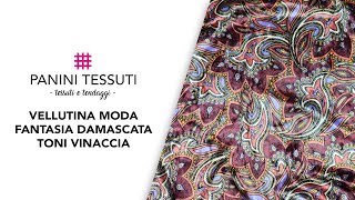 Vellutina Moda Fantasia Damascata Vinaccia [upl. by Keven]