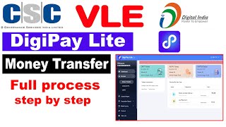 CSC Digipay Lite Money Transfer  how to money transfer csc  csc new update [upl. by Petula67]