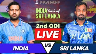 India vs Sri Lanka Live 2nd ODI Match  IND vs SL Live Match Commentary  Live Cricket Match Today [upl. by Tenahs41]