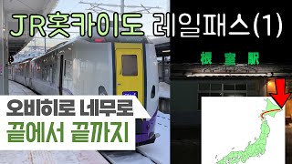 특급열차 타고 하코다테에서 일본 최동단 네무로로 끝에서 끝까지  JR홋카이도 레일패스 1 [upl. by Adnah748]