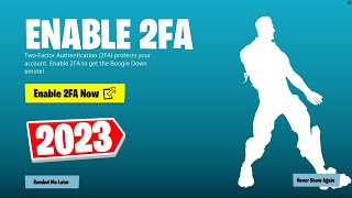 HOW TO ENABLE 2FA IN FORTNITE 2023 EASY METHOD [upl. by Jacob]