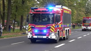 27 Fahrzeuge auf einmal WERKFEUERWEHR Chempark Leverkusen Einsatzfahrt [upl. by Adelind777]