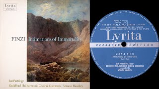 Finzi  Intimations Of Immortality Handley vinyl Miyajima Graham Slee CTC Classic 301 [upl. by Jehovah]