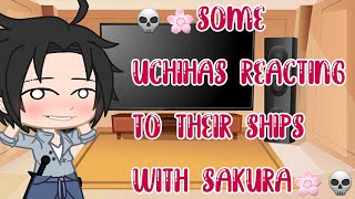 💀🌸Alguns Uchihas reagindo a shipps deles com a Sakura🌸💀 React Sakura Harem Gacha Club [upl. by Zillah]