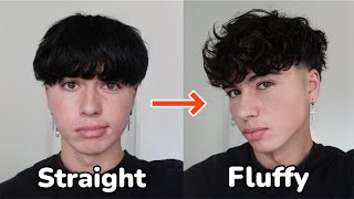 how I style my hair  fluffy fringe [upl. by Kurtzman]