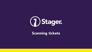 Scanning tickets with the Stager app  Stager [upl. by Allebasi]