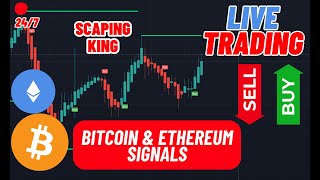 🔴 Live BTCETH Signals  BitcoinEthereum Trading Strategies  Earn 10010k Daily live crypto [upl. by Eidnalem627]