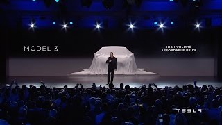 Tesla Unveils Model 3 [upl. by Eiznekcm99]