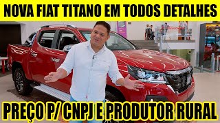 NOVA FIAT TITANO RANCH EM TODOS DETALHES E PREÇOS ESPECIAIS [upl. by Fariss]