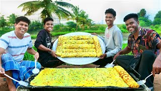 BIGGEST EGG ROLL  Giant Egg Roll Omelette  Using 600 Eggs Cooking Skill [upl. by Annayoj]