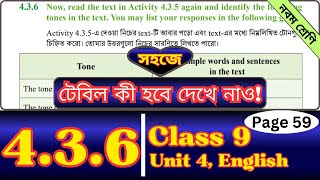 Class 9 English Chapter 436 Page 59  Solution  Tones in Statements  English Class Nine 436 [upl. by Godred]