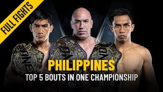 ONE Full Fights  The Philippines’ Top 5 Bouts [upl. by Louanne743]