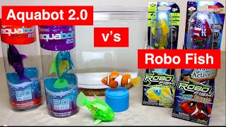 Aquabot 20 v Robo Fish  HeadtoHead Review with 6 Robotic Fish  Hexbug vs Zuru [upl. by Yolanthe296]