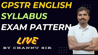 GPSTR ENGLISH  EXAM PATTERN AND SYLLABUS [upl. by Willie248]