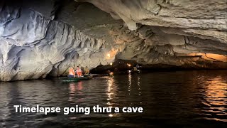 Tam Coc relaxing boat tour past karst mountains rice fields thru 3 caves in Ninh Binh Vietnam [upl. by Eric]