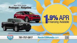 Route 128 Honda  APR Offers  August 2024 [upl. by Clite250]