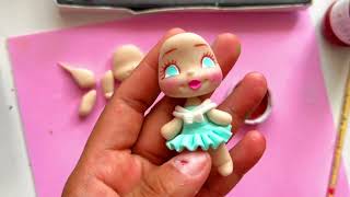 como hacer muñecas con porcelana fría  bisçuit  polymerclay [upl. by Lena]