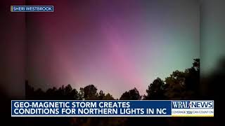 Very unusual Rare solar event fills NC skies with dazzling Northern Lights [upl. by Percival]