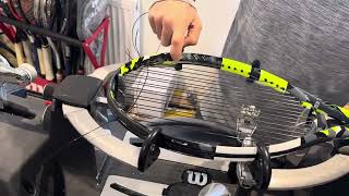 How to restring a Babolat Pure Aero 20232024 tennis racquet [upl. by Katha]