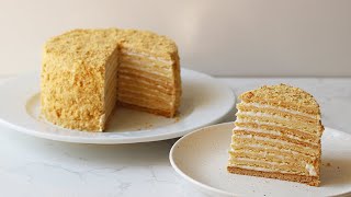 Medovik Russian Honey Cake Recipe  Sophia [upl. by Alroy]