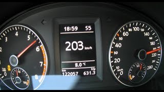 Scirocco 20 TSI 0200kmh acceleration Launch Control [upl. by Prent]