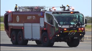 Hawaii Federal Fire Dept Hickam Air Force Base ARFF 171 Responding [upl. by Celinda]