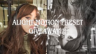 GIVEAWAY 600 SUBS  ALIGHT MOTION PRESET   shakes blurs effects etc [upl. by Doley966]