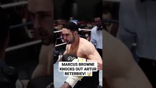 Marcus Browne Knocks Out Artur Beterbiev 🤯 Shorts  Fight Night Champion Simulation [upl. by Tresa]