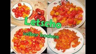 Letscho selber kochen  Letscho Rezept [upl. by Nalad357]