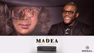 Tyler Perrys A Madea Family Funeral Sit Down with the Stars feat Halleta Alemu  Regal  HD [upl. by Nalim954]