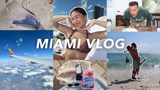 travel with me to Miami ☀️ beach day new nails colombian food family [upl. by Powder108]