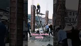 Column concrete pouring ideas column concrete pouring concreting ideas concreteworks [upl. by Kumler]