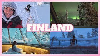 Awkward first vlog in Finland northern lights [upl. by Beitnes]