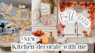 NEW 2024 FALL DECORATING IDEAS  YUMMY COOKIES AND COFFEE BAR  FALL KITCHEN DECORATE WITH ME [upl. by Arocal]