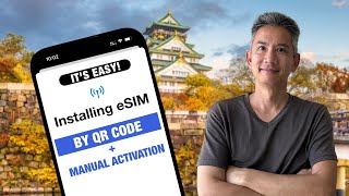 How to Activate eSIM By QR Code on iPhone amp Tips for Traveling  Android tips too [upl. by Drofnelg]