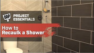 How To Recaulk A Shower [upl. by Nnylhsa307]