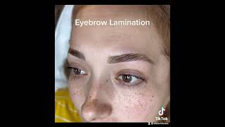 Eyebrow lamination  tint before amp after browbeautybyvictoria [upl. by Ennaer]