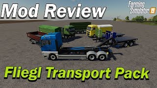 Mod Review  Fliegl Transport Pack [upl. by Sholes]