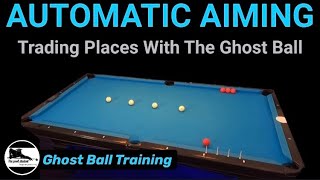 Ghost ball training system for Automatic Aiming free Pool lessons [upl. by Ruckman]